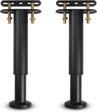 OEM Patas De Cama Ajustables, Patas Met&aacute;licas Para Muebles, Sof&aacute;s Y Estructuras De Cama. 18 Cm, 31 Cm (negras, 2 Unidades)