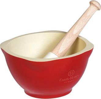 Emile Henry Made In France Mortar and Pestle in Burgundy at Nordstrom