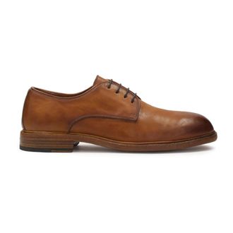 Kazar Bruine heren casual halfschoenen - Heren - Veterschoenen - Bruin - 40 EU - Leer - Schoenen