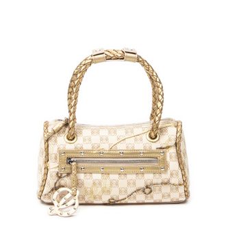 Loewe Pre-owned Womens Braided Handle Zip Tote Handbag - Gold - One Size