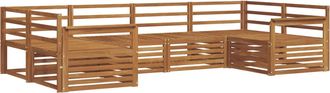 vidaXL Conjunto De Sof&aacute;s De Exterior 6 Uds. Natural Vidaxl