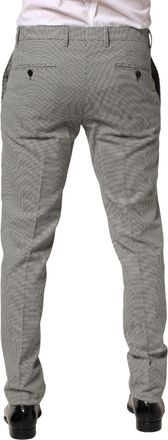 Dolce & Gabbana Mens Cotton Dress Trousers Gray