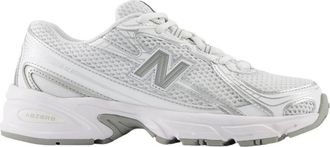 New Balance Witte Lifestyle Sneakers voor Kinderen - Heren - Sneakers - Grijs - 38 1/2 EU - Leer - Schoenen
