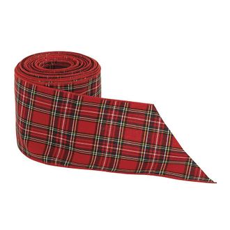 Ballard Designs Suzanne Kasler Plaid Ribbon - Red - Ballard Designs