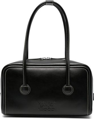Margesherwood Contrast-stitch Embossed-logo Tote Bag
