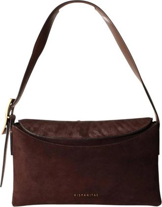 Hispanitas Nogales Handtas - Dames - Schoudertassen - Bruin - ONE Size - Tassen