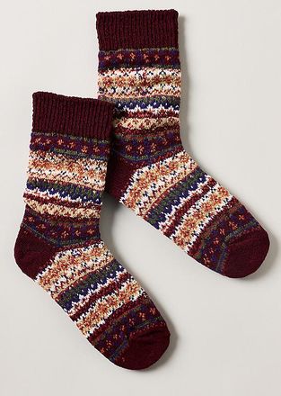 American Trench Cotton Fair Isle Socks