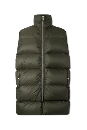 Rick Owens Quilted Padded Shell Down Gilet