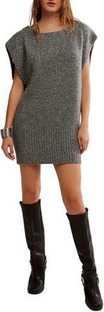 Free People Talia Sweater Minidress in Castle Grey Combo at Nordstrom Rack, Size X-Small