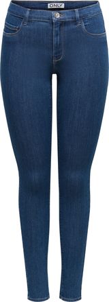 Only Skinny-fit-Jeans ONLY ONLRAY REG WAIST SKINNY BOX DNM, Damen, Gr. XL, L&auml;nge 30, medium blau denim, Denim/Jeans, Obermaterial: 53% Viskose, 29% Baumwol