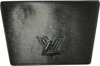 Louis Vuitton Epi Black Noir Epi Leather Clutch Bag (Pre-Owned)