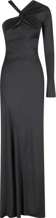 Victoria Beckham Asymmetrische One-Shoulder Avondjurk - Dames - Avondkleed - Zwart - XS - Polyester - Kleedjes