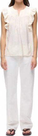Inwear Hillary Short Sleeve Blouse In Vanilla
