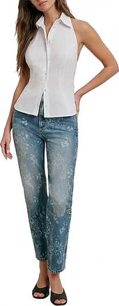 Favorite Daughter Valentina Super High Rise Straight Jeans In Hilo