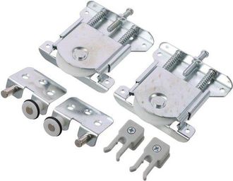 OEM 2 Piezas, Sistema De Rieles Para Puertas Correderas, Acero Inoxidable, Ruedas, Rodillos, Gu&iacute;as, Silencioso Para Puertas Correderas De Armarios