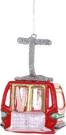 Cody Foster & Co. Ski Lift Glass Ornament in Red Multi at Nordstrom