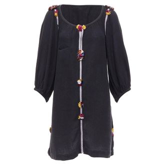 Isabel Marant Pom Pom Trim Boho Dress