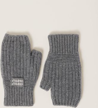Miu Miu Wool and cashmere gloves