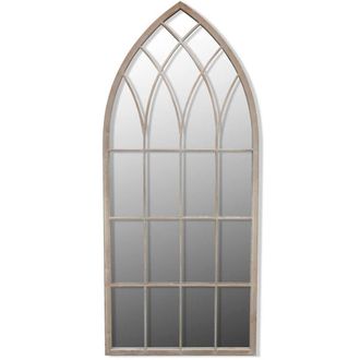 Berkfield Home Gothic Arch Garden Mirror 50x115 cm for Indoor & Outdoor Use in Silver