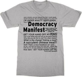 Generic Democracy Manifest T-Shirt (Grey, XXL)