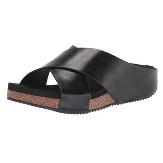 Volatile Womens Ablette Wedge Slip On Sandals In Black