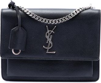 Saint Laurent Pre-owned Saint Laurent Medium Grained Calfskin Monogram Sunset Crossbody Ladies GBSRZYUZPUNSXP69