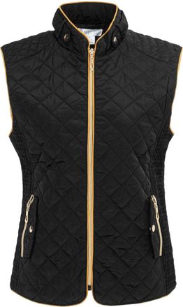 Miso Dames/Dames Gewatteerd Gilet (Zwart)
