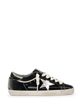 Golden Goose Super Star Velvet Upper Laminated Star And Heel