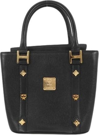 MCM Pre-owned Handbag - Dames - Vintage Handtas - Zwart - ONE Size - Leer - Vintage