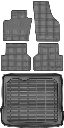 OEM Juego De Alfombrillas De Goma Para Coche Y Maletero Para Audi Q3 I Crossover (2011-2018)