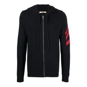 Zadig&Voltaire Sudadera con detalles de rayas - Sweatshirts & Hoodies - Hombre - Azul - L