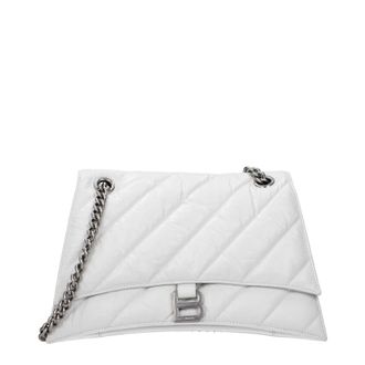 Balenciaga Damens Umh&auml;ngetaschen Leder Wei&szlig;/Optik Wei&szlig;