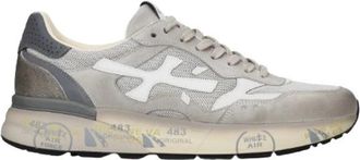 Premiata Mick 0.1 Sneaker - Heren - Sneakers - Grijs - 44 EU - Leer - Schoenen