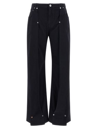 Jean Paul Gaultier Womens The Snap-Button Denim Jeans