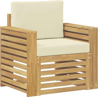 vidaXL Conjunto De Sof&aacute;s De Exterior Poli&eacute;ster Blanco Vidaxl