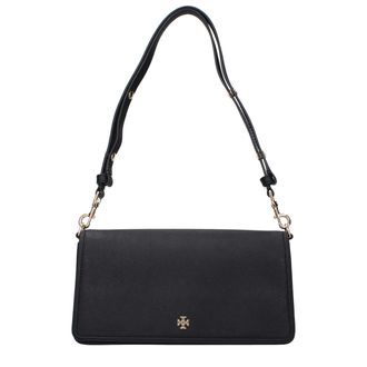 Tory Burch Black Leather Shoulder Womens Bag