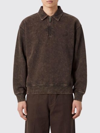 Carhartt Work in Progress Polo a maniche lunghe in cotone con zip parziale