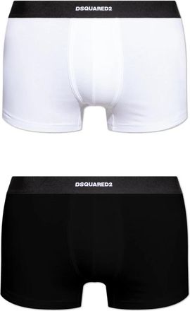Dsquared2 Twee boxershorts - Heren - Onderbroek - Zwart - XS - Katoen - Ondergoed