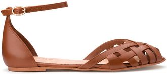 Jonak Platte leren sandalen Doo