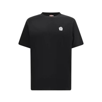 Kenzo T-Shirts, male, Black, Size: S Logoed T-Shirt with Iconic Print