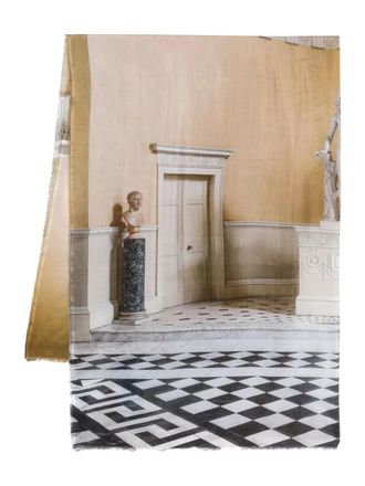 Faliero Sarti Syon House-print scarf - Neutrals