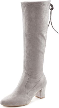 Lascana Schlupfstiefel Schlupfboots, Slouchy Boots, Slip-On, Stretch & Blockabsatz