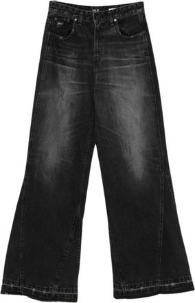 Lois Iois Wide Jeans - Dames - Loose Fit Jeans - Zwart - W25 - Katoen - Jeans
