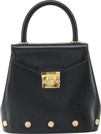 Ferragamo Pre-owned Vintage Handbag - Dames - Vintage Handtas - Zwart - ONE Size - Leer - Vintage