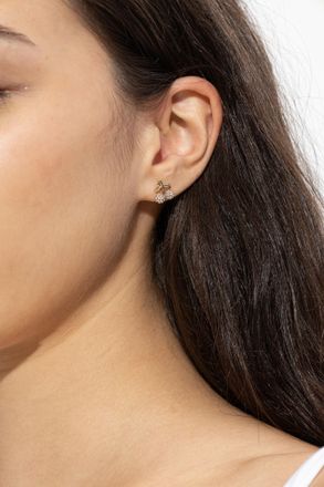 Coach Brass Earrings, Womens, Gold