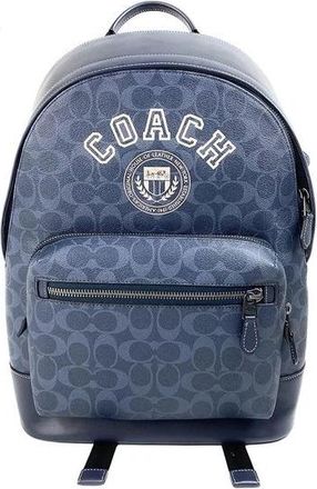Coach West Backpack - Dames - Rugzakken - Blauw - ONE Size - Denim - Tassen