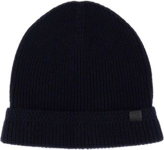 Tom Ford Tf Patch Ribbed Beanie