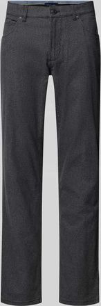 Christian Berg Straight Fit Hose mit Eingrifftaschen in Dunkelgrau, Größe 31/32