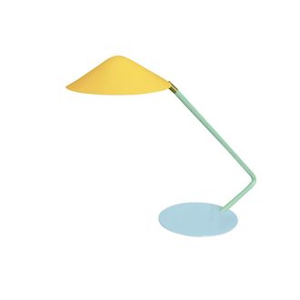 Tosel L&aacute;mpara de escritorio metal multicolor pantalla amarillo