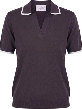 MC2 Saint Barth Polo Shirts, female, Brown, Size: L Polo Evonne